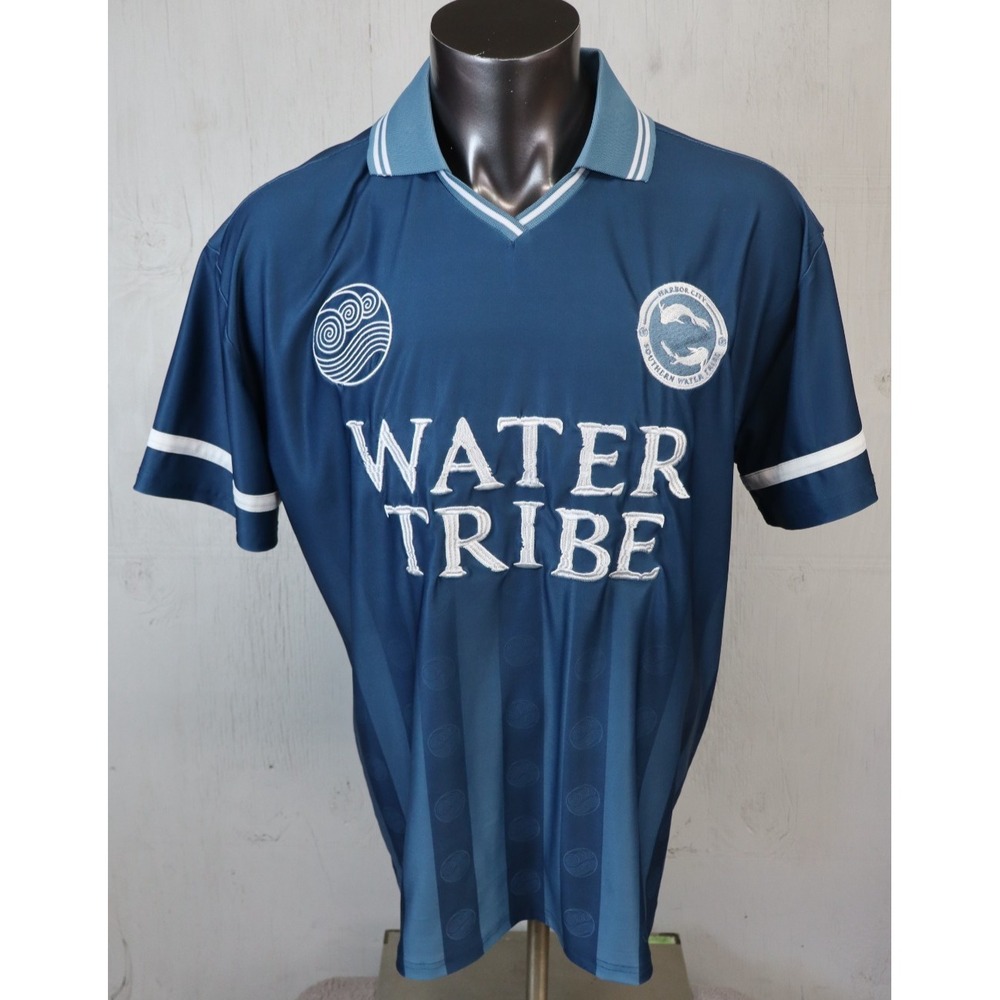 BoxLunch Avatar Airbender Shirt Mens M Blue Water Tribe Soccer Jersey Katara #1